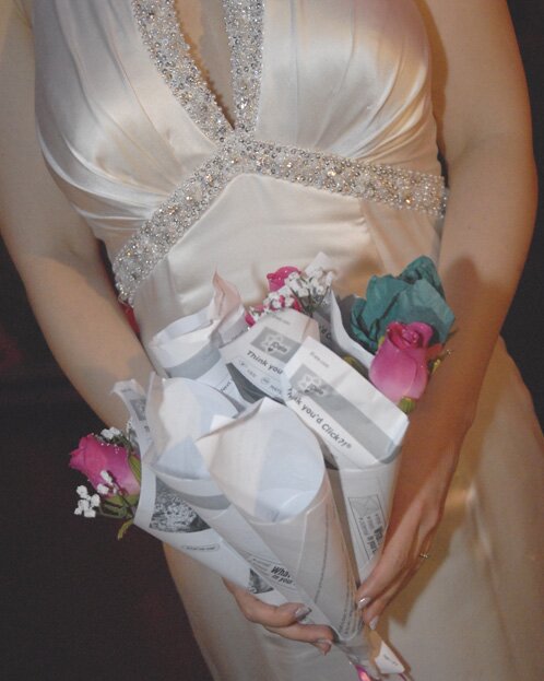 My tossing bouquet made out of 100hookup profiles